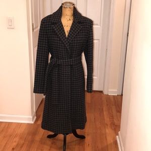 Calvin Klein Black and Gray Coat